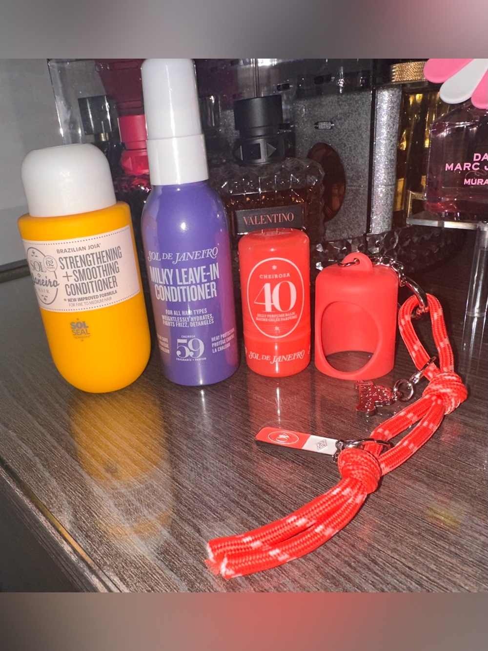 Sol de Janiero Brazilian Joia Conditioner,Milky Leavein,Jelly Balm 40 & Keychain